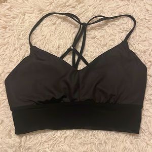 Alo Lavish Bra, Black, Size S